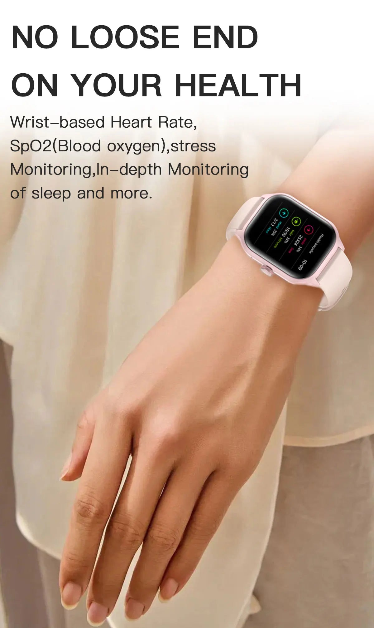 FIT-COMMANDER PRO Touch Dial Music Fitness Tracker Sports Watches Android Gift Bluetooth Call Smartwatch
