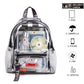 Transparent Jelly Backpack Futuristic Style Large Capacity for Women