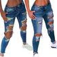 Street Style Sexy Déchiré Jeans Pour Femmes