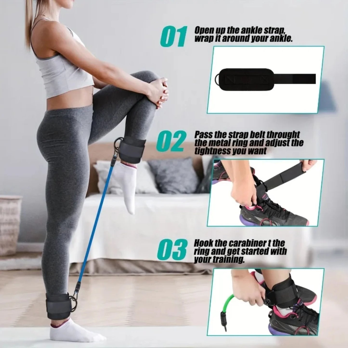 JELPAZN Resistance Bands Set Bodybuilding  Gym Equipment Professional Weight Training Fitness Elastic Rubber Bands Workout Expander