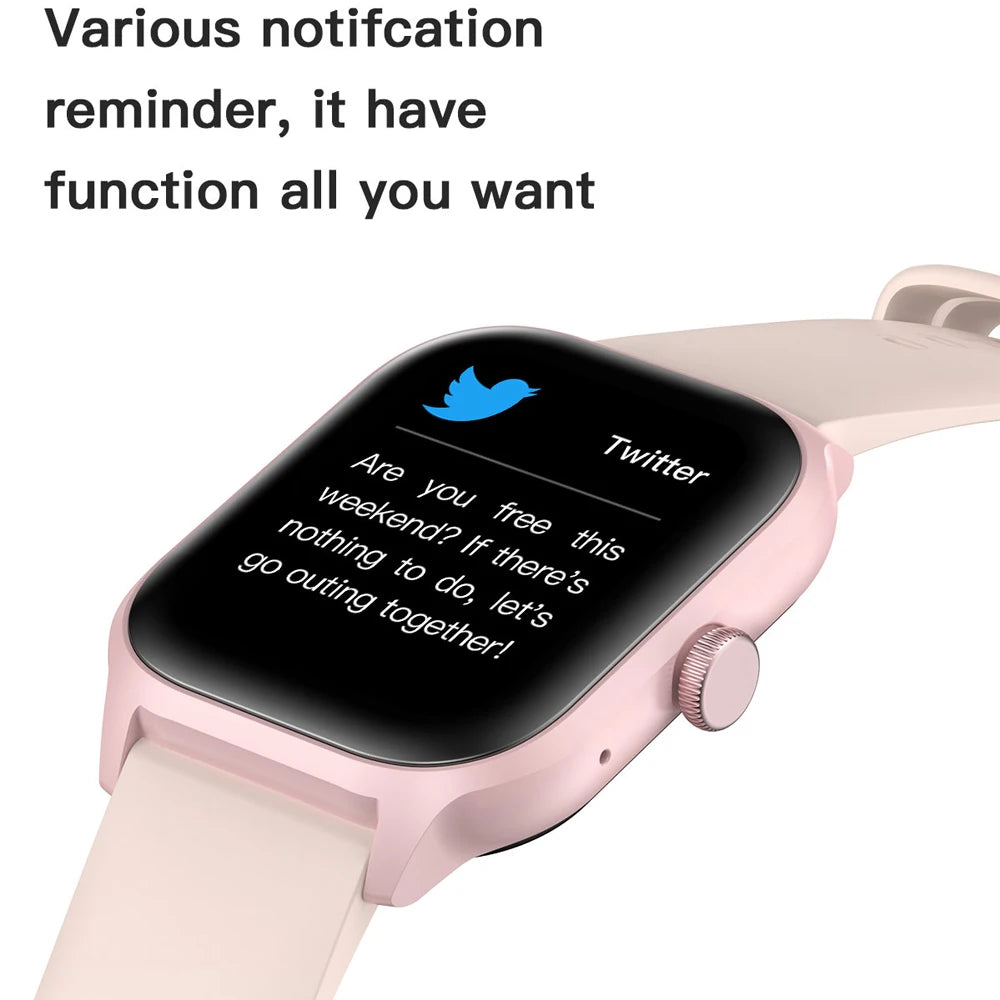 FIT-COMMANDER PRO  Touch Dial Music Fitness Tracker Sports Watches Android Gift Bluetooth Call Smartwatch