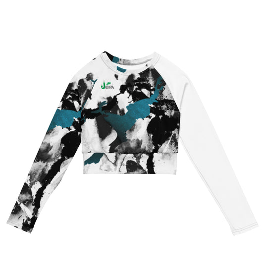 Recycled long-sleeve crop top jelpazn