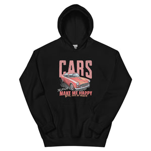 Cars Make Me Happy Unisex Hoodie JELPAZN